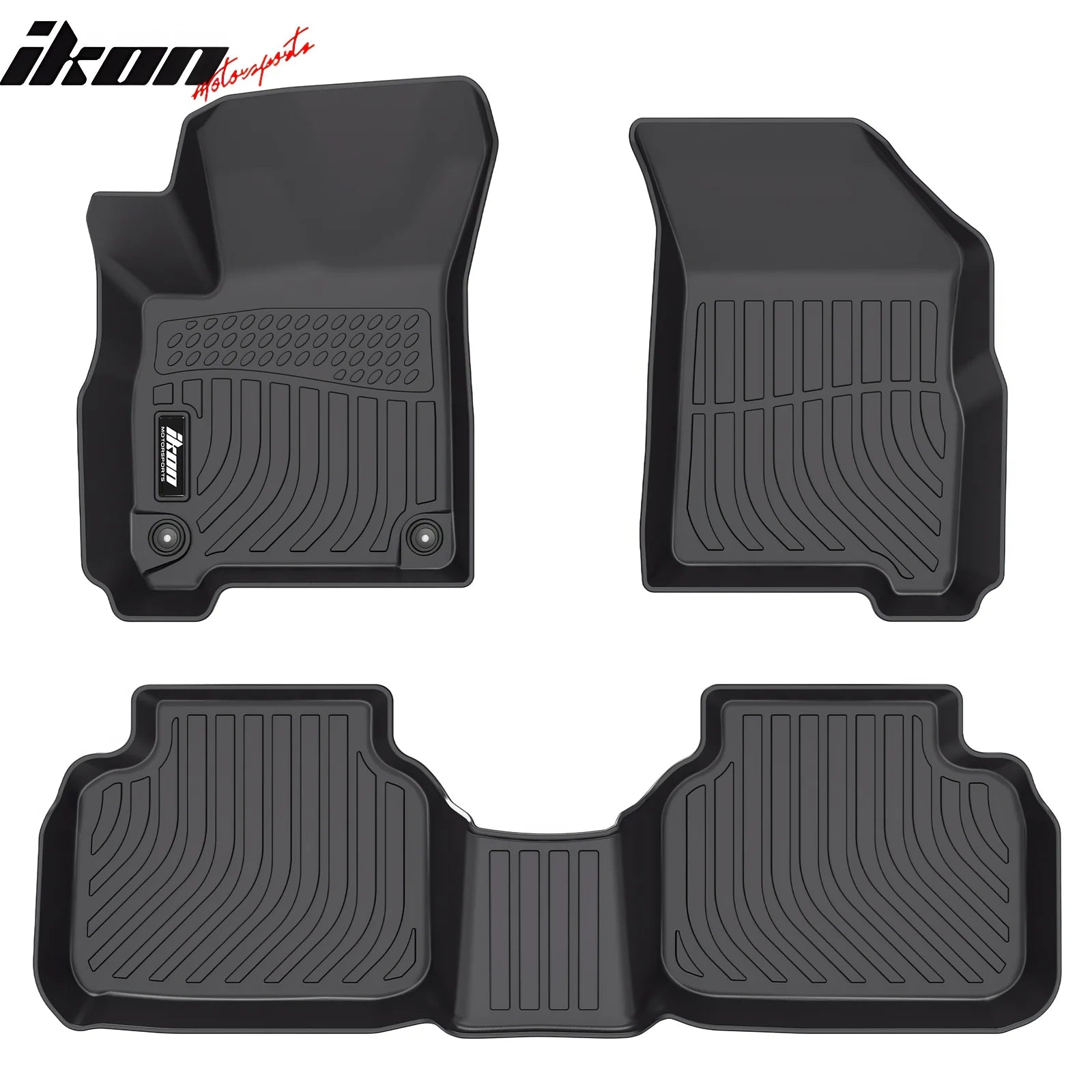 Custom 3D Molded All-Weather Floor Mats for 2011-2020 Dodge Journey - TPE Thermo Plastic Elastomer Front & Rear Seat Liners (3-Piece Set) - Perfect for Rain, Snow & Mud Protection