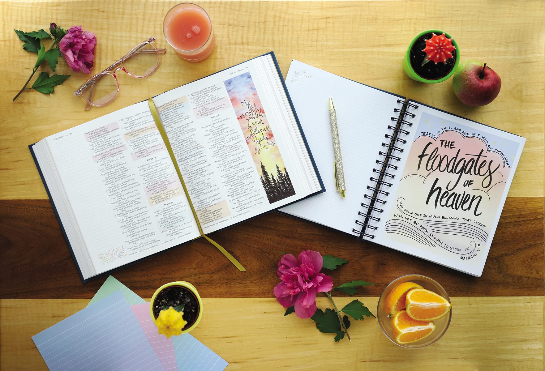 NIV Radiant Virtues Bible: Hardcover Red Letter Comfort Print with Journal Gift Set - Inspirational Christian Bible Study for Faith, Hope & Love - Perfect for Devotional Reading, Bible Study Groups & Spiritual Gifts