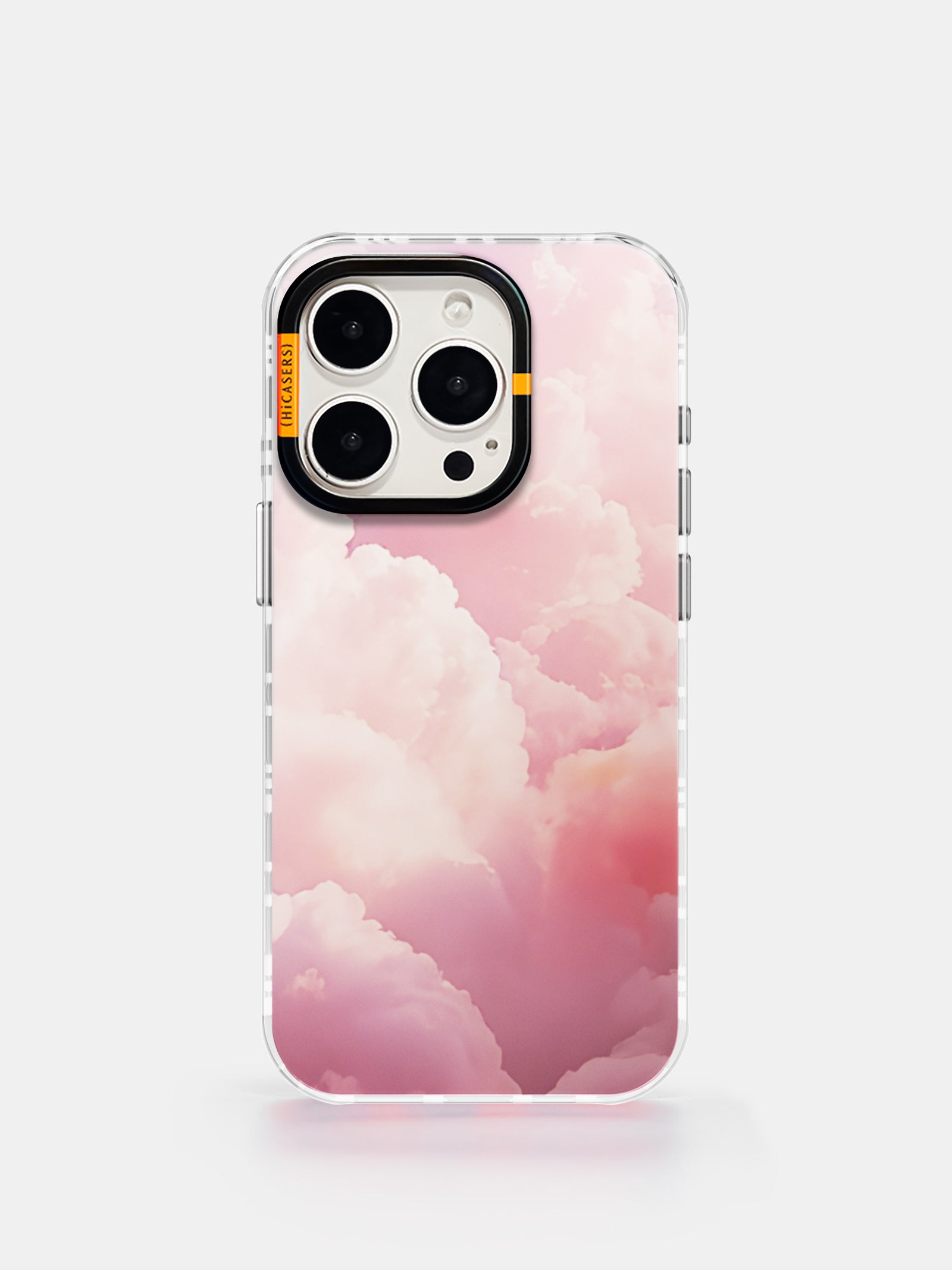 Soft Clouds Iridescent Phone Case - Pink | Shimmering Protective Cover for iPhone & Samsung | Perfect for Everyday Use, Parties & Gifts
