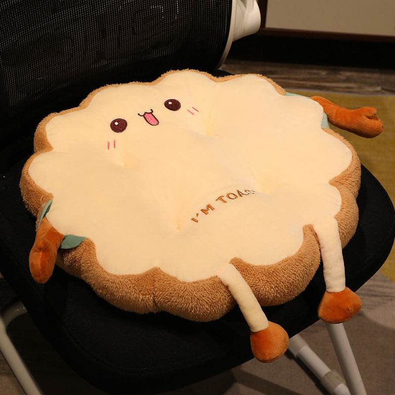 Cozy Kawaii Plush Chair Pillow - Cute Anime Stuffed Seat Cushion for Bedroom, Living Room & Gaming Setup