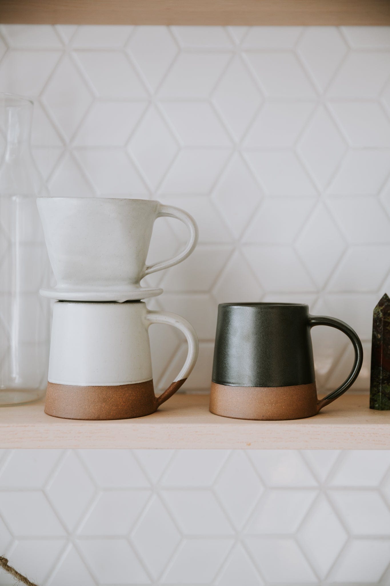Premium Himalayan Stoneware Pour Over Coffee Dripper - Handcrafted Ceramic Coffee Maker for Single Cup Brewing - Perfect for Home, Office & Camping Use