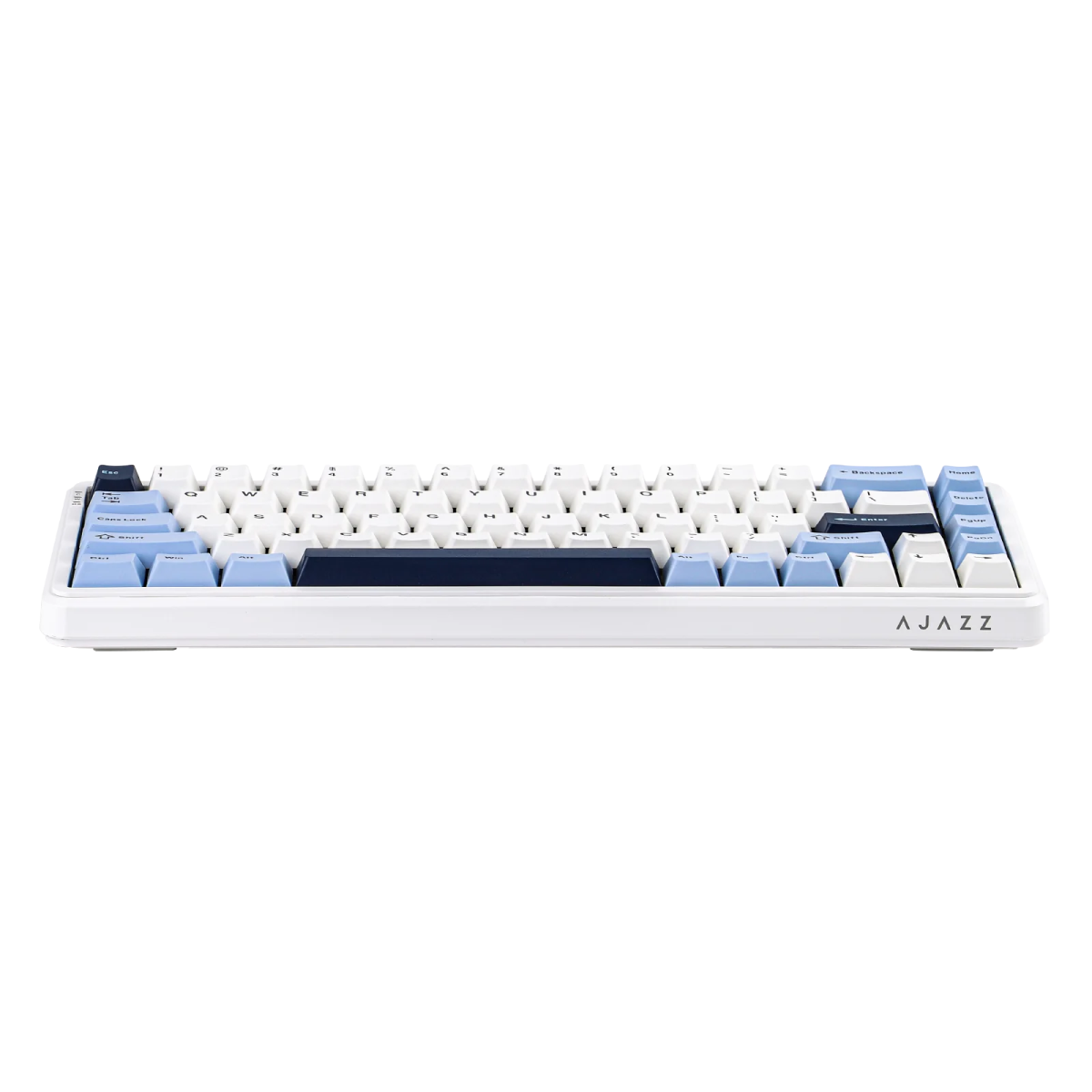 Ajazz AK680 Max Blue White Mechanical Keyboard - RGB Backlit, Wired Gaming Keyboard with Magnetic Switches - Perfect for Gaming, Typing & Office Work