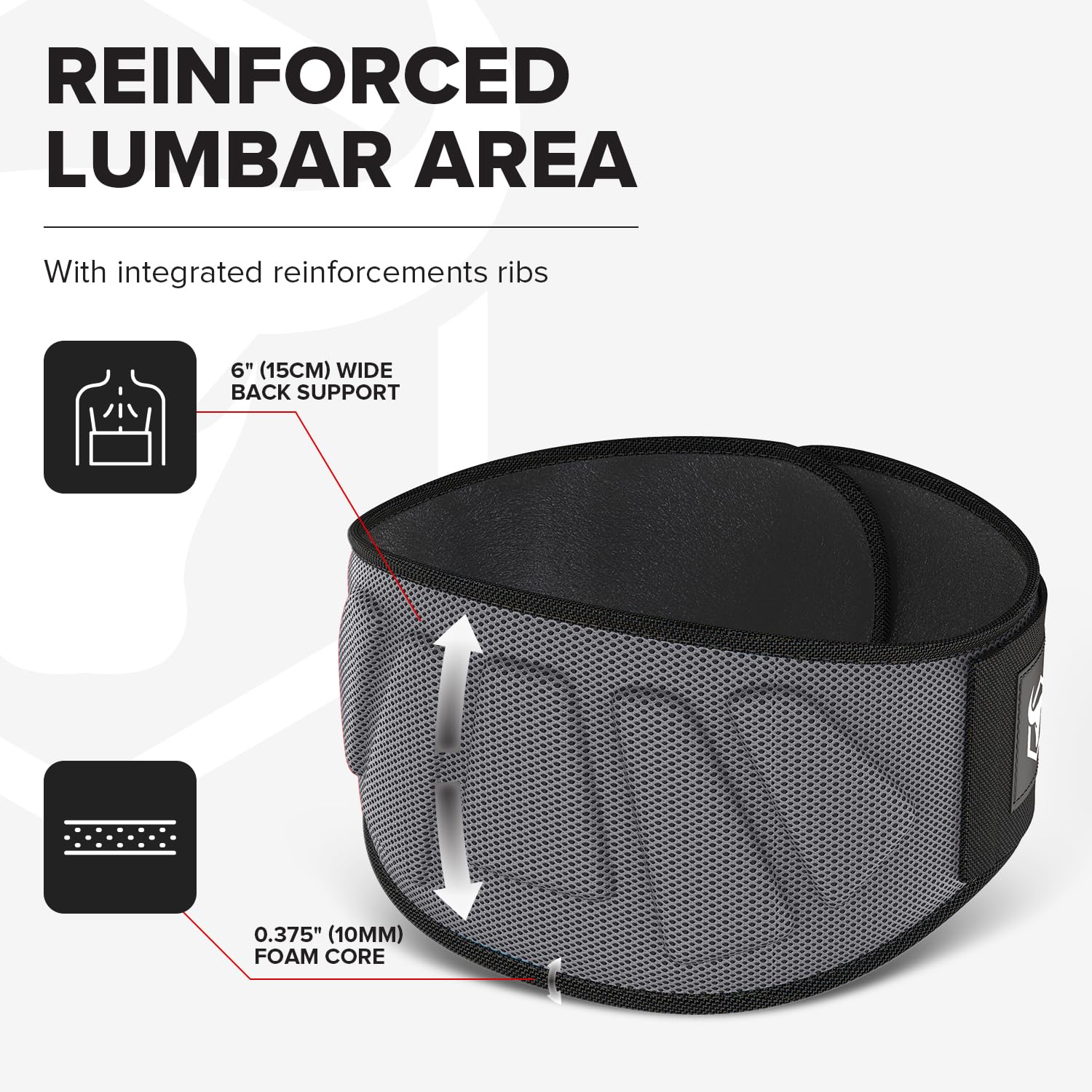 6 Inch Auto-Lock Weightlifting Belt for Men & Women - Premium Back Support for Weight Lifting, Powerlifting, CrossFit & Gym Training - Ideal for Deadlifts, Squats & Heavy Workouts