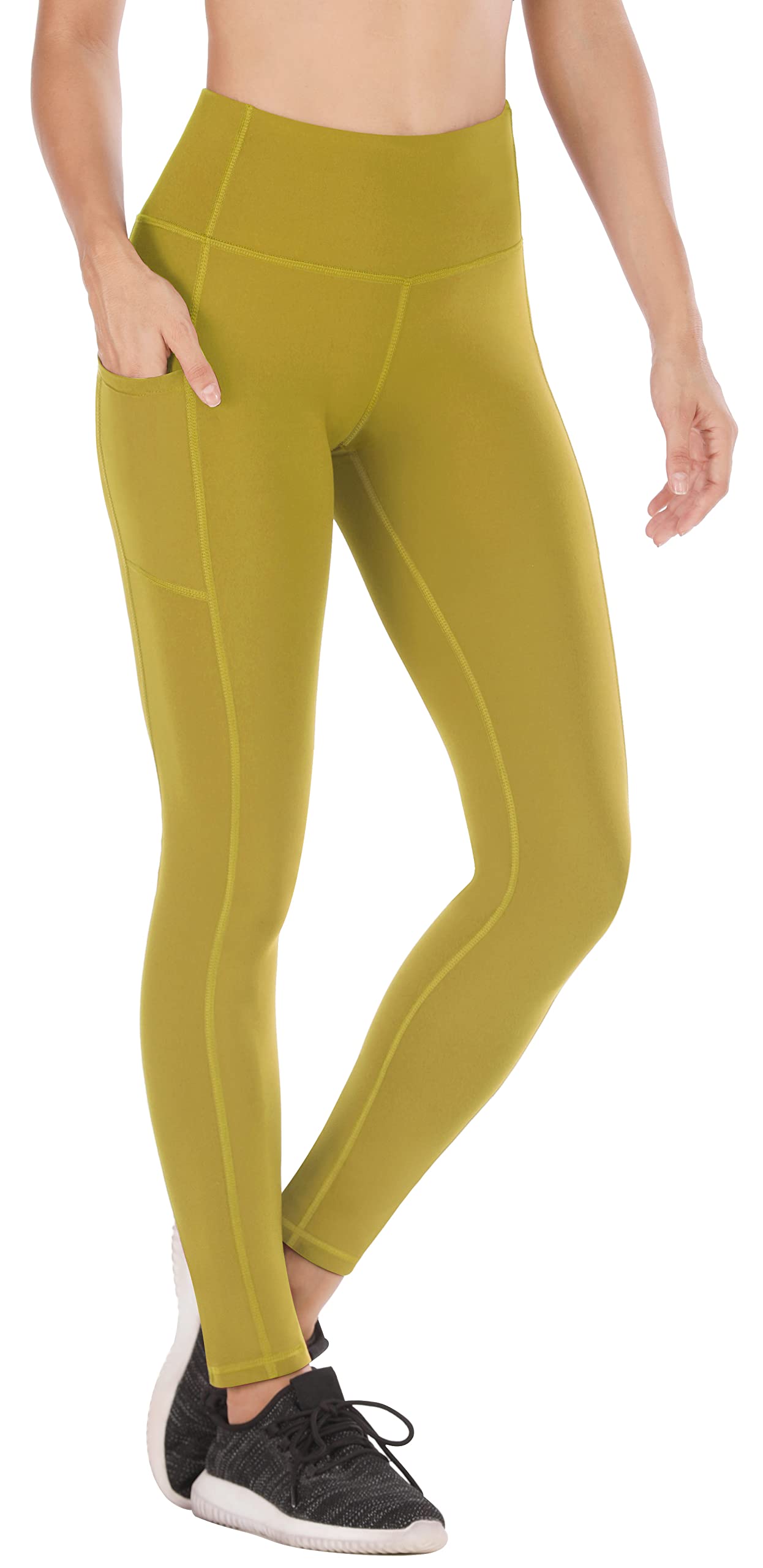 Heathyoga Women's High Waist Yoga Pants with Pockets - Tummy Control Workout Leggings for Running, Gym & Lounge | Moisture-Wicking & Comfortable Athletic Wear