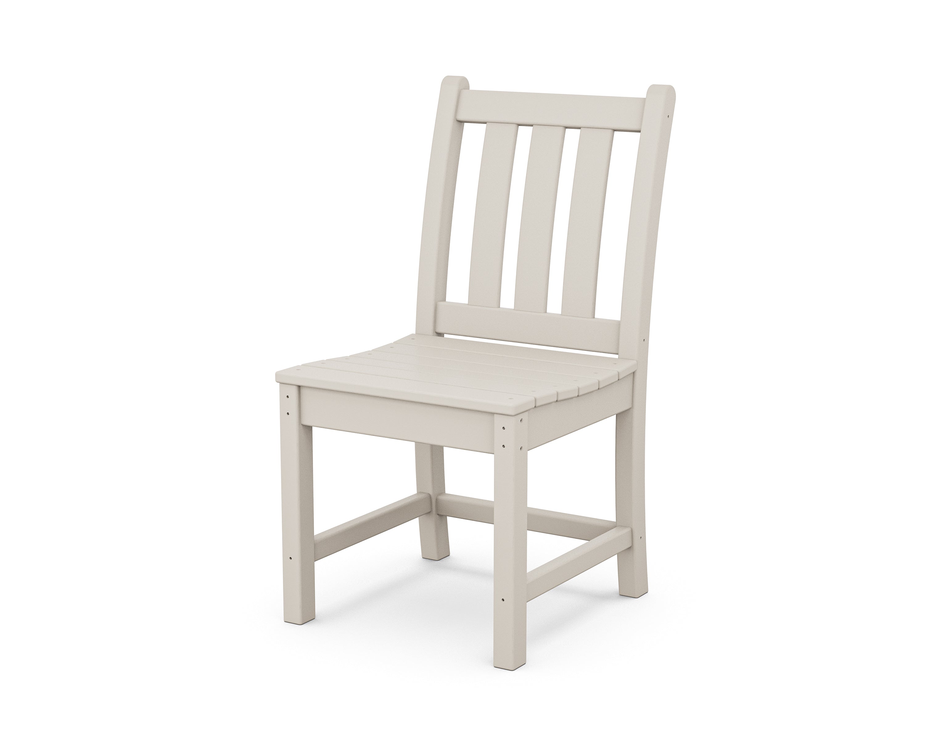 POLYWOOD Traditional Outdoor Garden Dining Side Chair - Weather-Resistant, Durable & Comfortable for Patio, Deck, and Backyard Dining