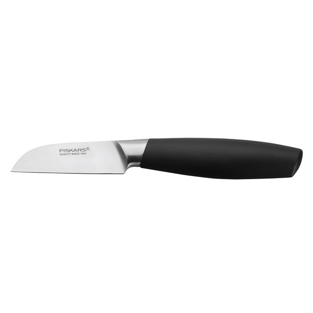 Fiskars Function Form+ Peeling Knife 7cm - Premium Vegetable Peeler for Effortless Peeling - Ideal for Kitchen, Cooking, and Food Prep