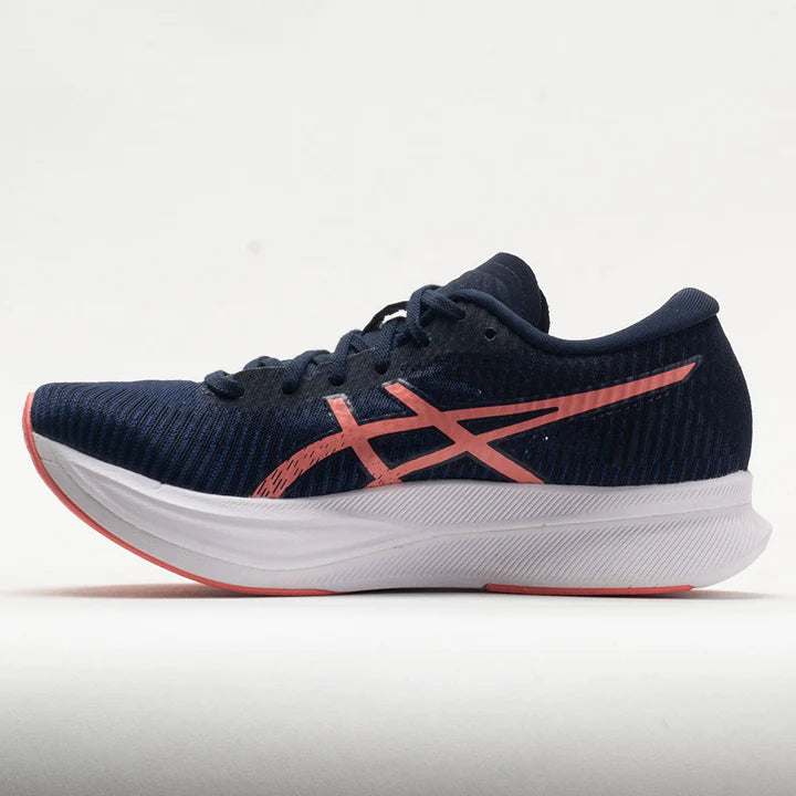 ASICS Women's MAGIC SPEED 2 Running Shoes - Lightweight & Responsive for Training & Racing - Indigo Blue/Papaya Color - Perfect for Marathon, Jogging & Gym Workouts