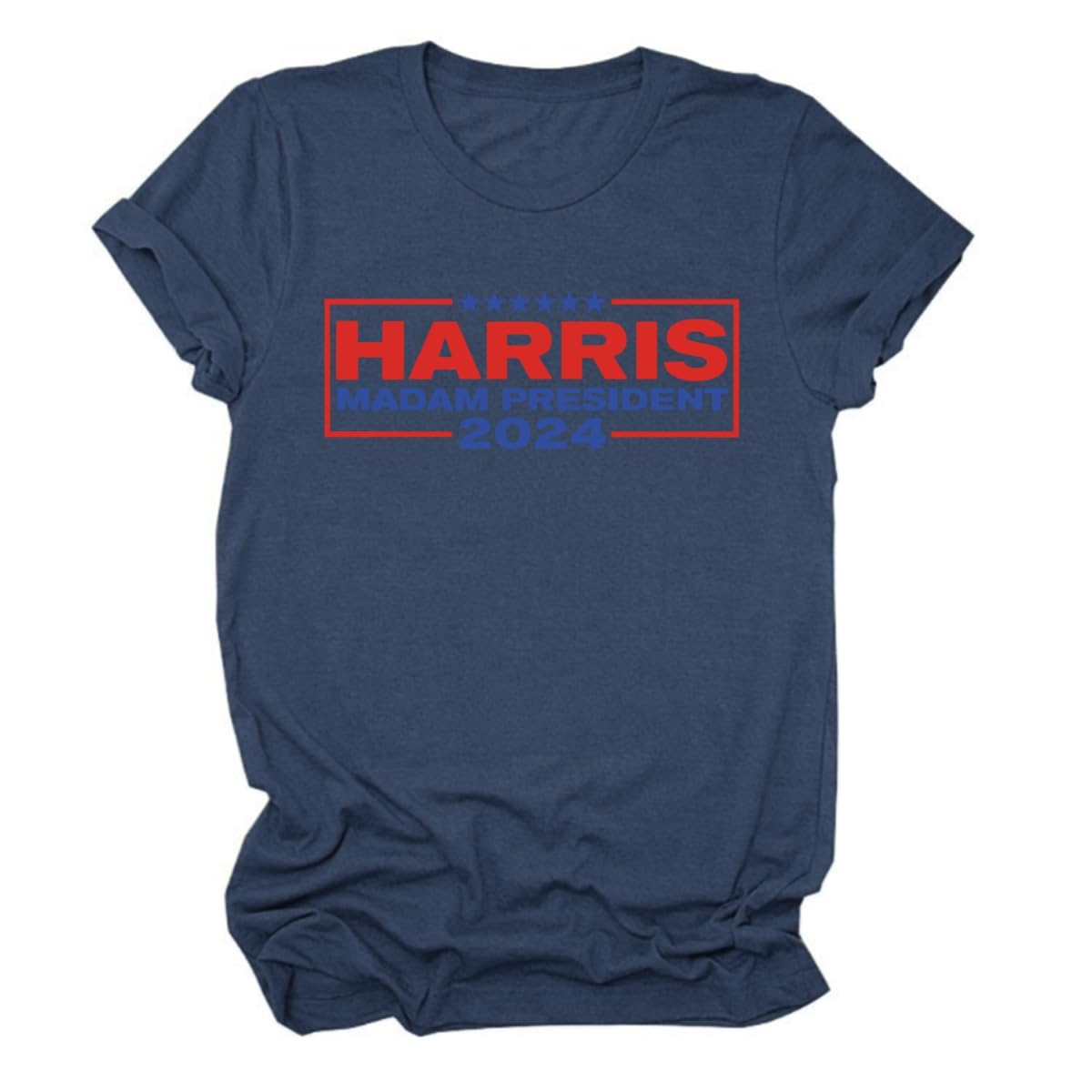 Women's 2024 Harris President Campaign Vote T-Shirt - Political Election Tee for Supporters - Perfect for Rallies, Voting Day & Democratic Events