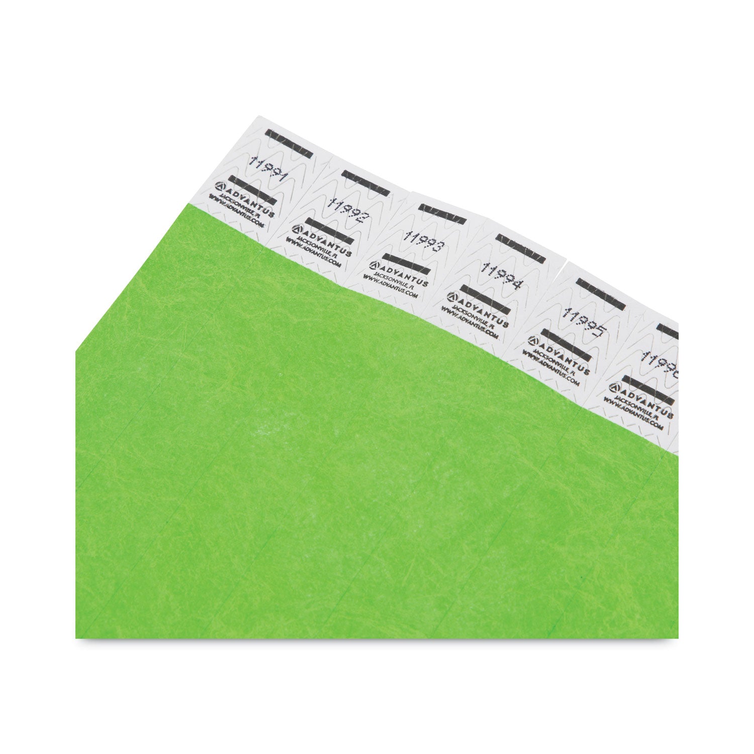 Advantus Sequentially Numbered Crowd Control Wristbands - 9.75