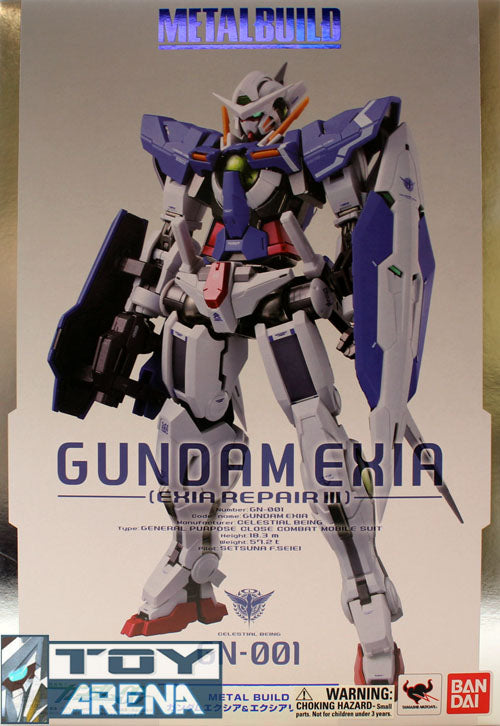 Bandai Metal Build Gundam 00 Gundam Exia & Exia Repair III Action Figure - Premium Collectible Model Kit for Anime Fans & Display Collection