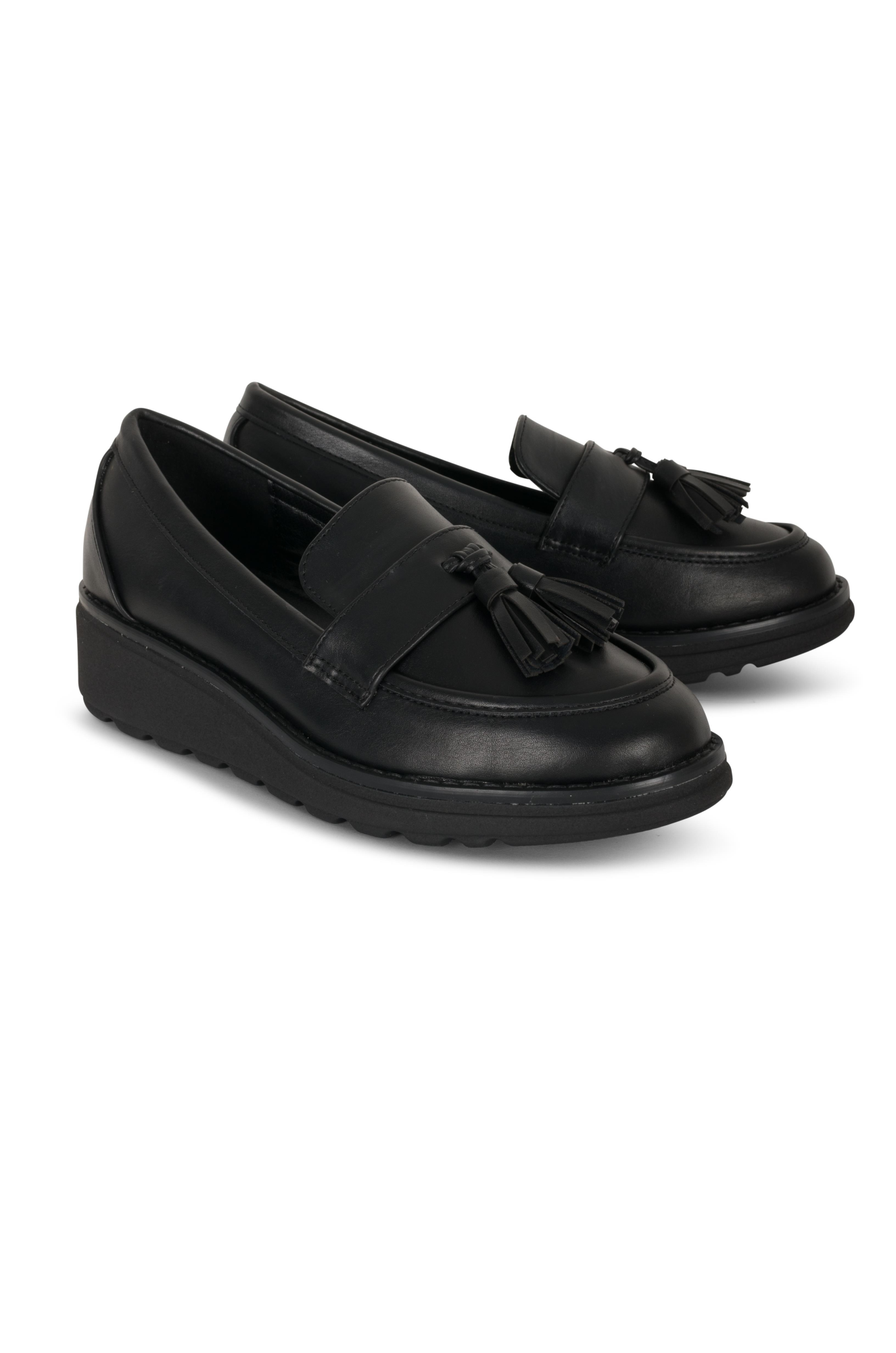 Premium Faux Leather Slip-On Shoes for Men & Women - Black | Comfortable & Stylish Loafers for Casual Wear, Office & Travel | SLICK WW