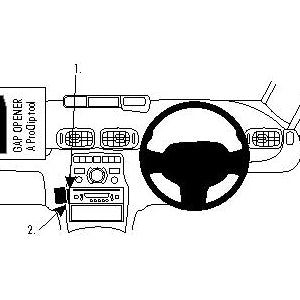 ClicOn No Holes Angled Dash Mount for Citroen C3 Picasso (2009-2018) - Secure Phone Holder for Safe Driving & Navigation