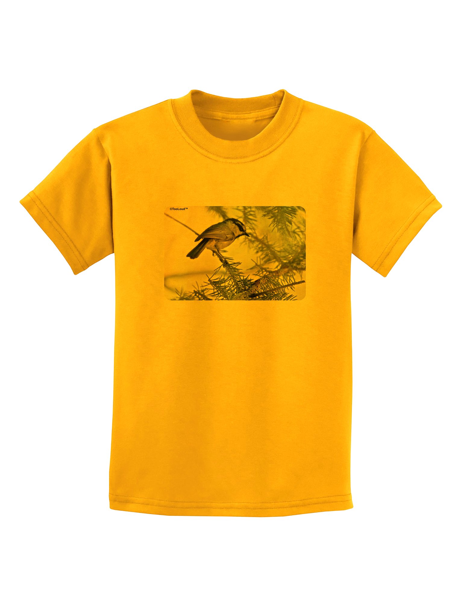 TooLoud CO Chickadee Kids Graphic T-Shirt - Soft Cotton Tee for Boys & Girls - Perfect for School, Playdates & Family Outings