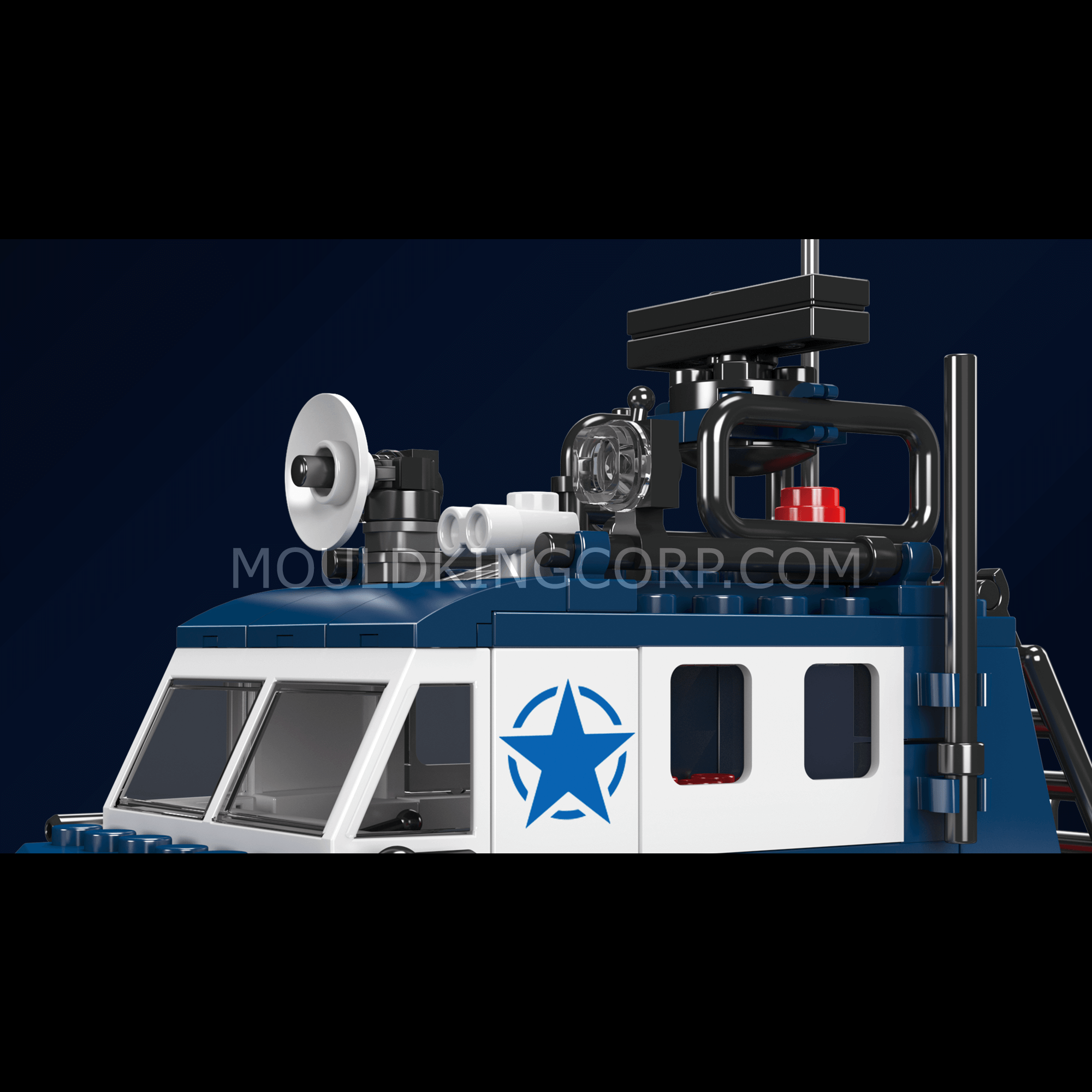 Mould King 10084 Police Boat Building Blocks Set - 413 Pieces STEM Toy for Kids, Creative Construction Model Kit for Boys & Girls | Perfect for Birthday Gifts, Educational Play & Display Collection