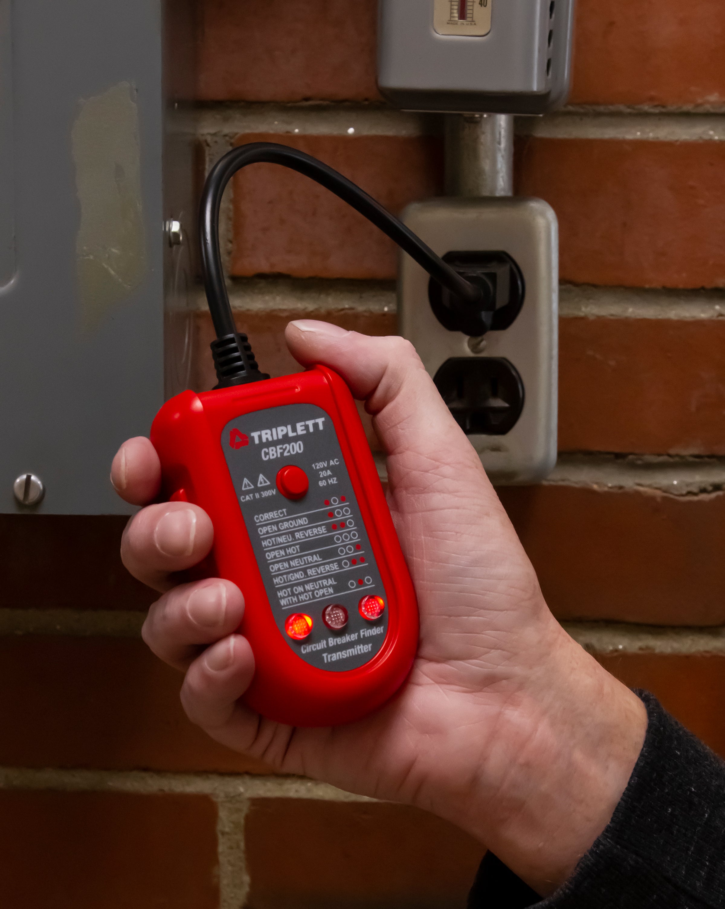 3 in 1 Circuit Breaker Finder (CBF200) - Professional Electrical Tester for Home & Commercial Use - Perfect for Electricians, DIY Projects & Electrical Maintenance