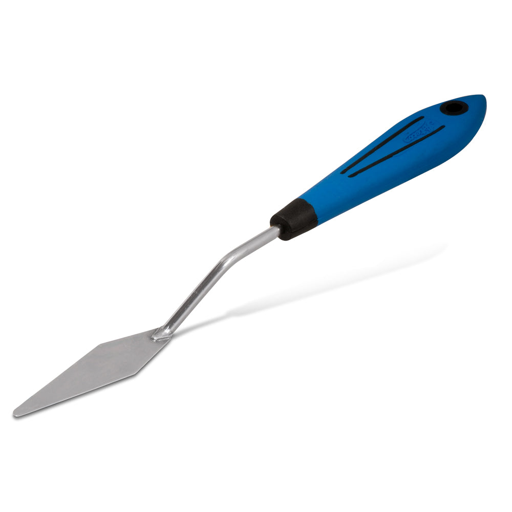 Premium Diamond Shape Offset Palette Knife - Non-Slip Ergonomic Handle for Cake Decorating, Icing, Painting & Art Projects - Professional Baking & Artist Tool