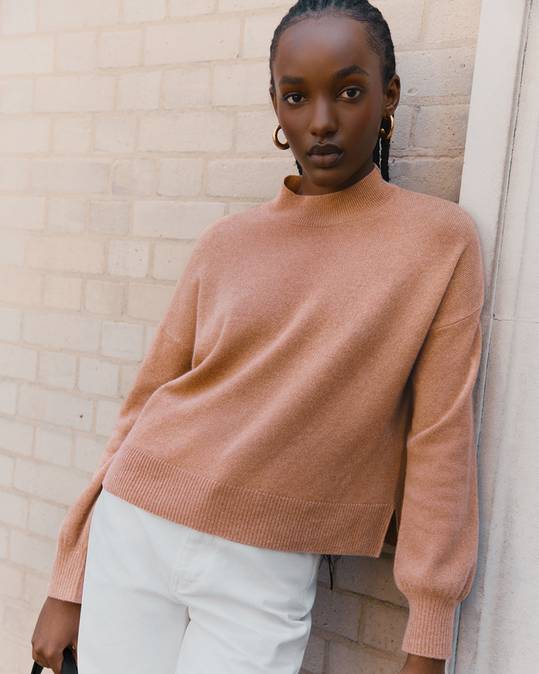 Premium Single Origin Cashmere Cropped Sweater for Women - Soft & Luxurious Winter Pullover - Perfect for Office, Date Night & Casual Outings