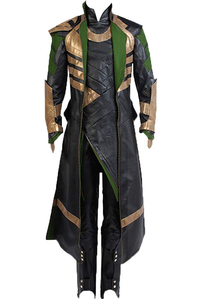Loki Costume Armor Outfit for Halloween Cosplay - The Dark World & Ragnarok Version - Perfect for Marvel Parties, Comic Conventions, and Cosplay Events