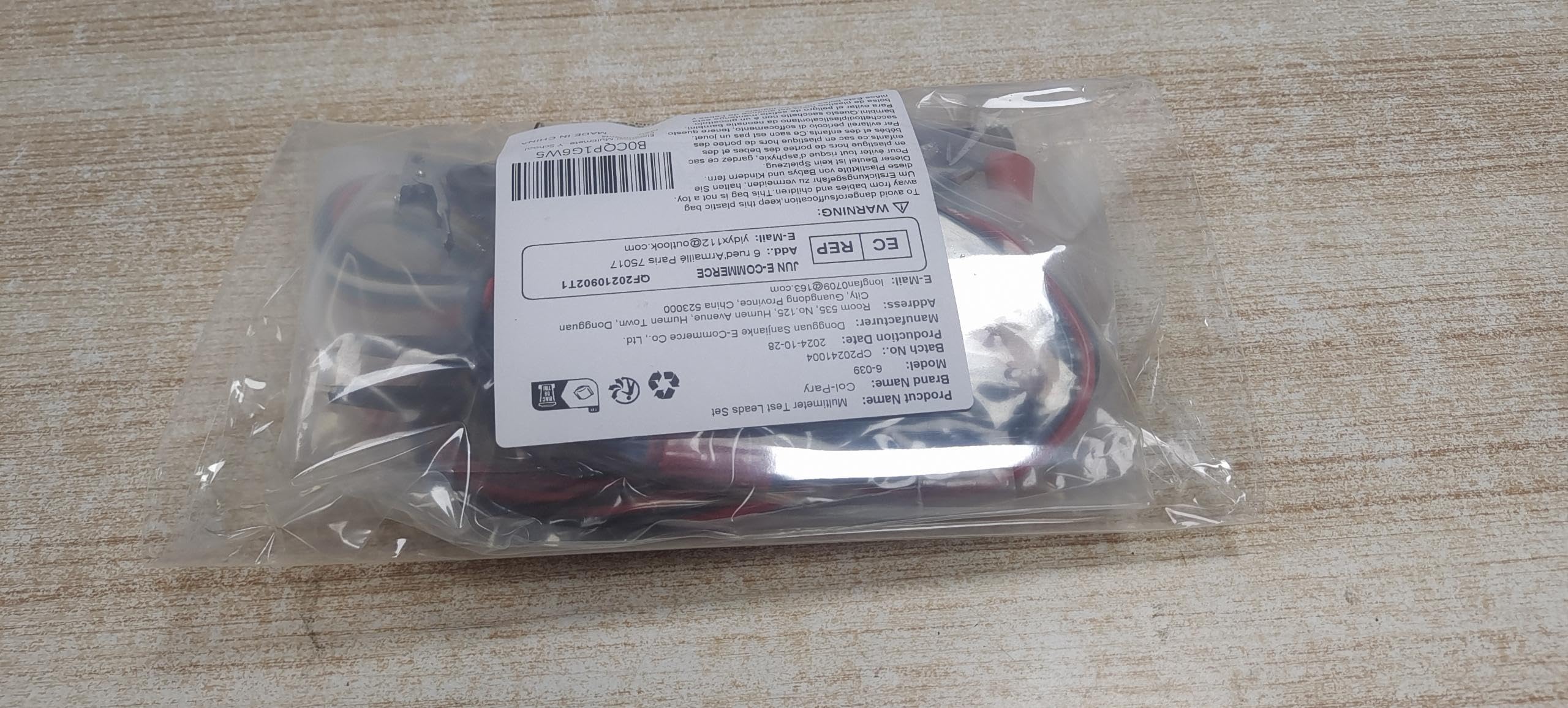 Professional Multimeter Test Leads Set with Alligator Clips - for Electric Circuits & DIY Experiments