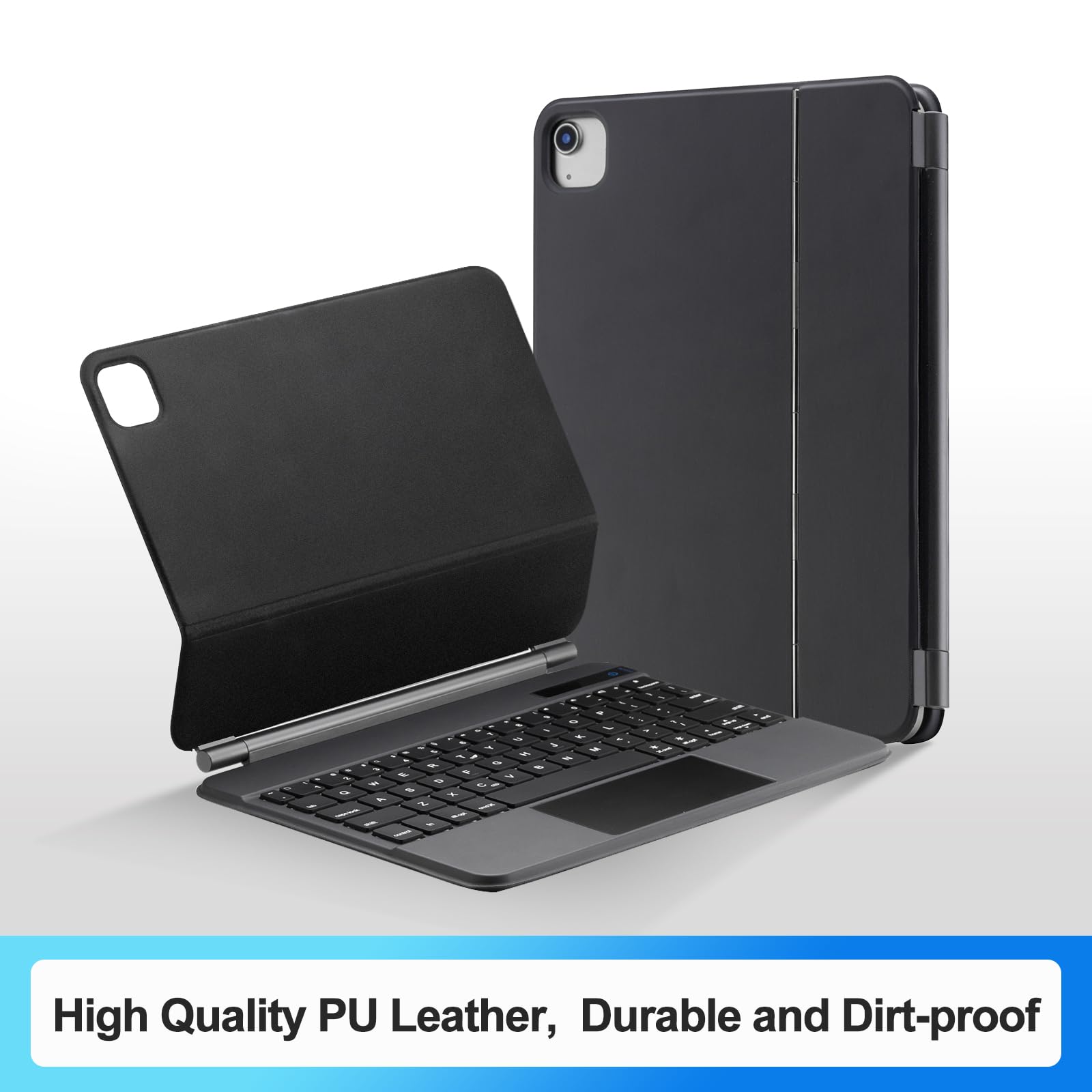 KIYPUT Bluetooth Keyboard Case for iPad Air 11 inch (M2) 2024 & iPad Pro 11 inch (1st-4th Gen) - Slim Protective Cover with Multi-Touch Trackpad, Backlit Keys, Compatible with iPad Air 4th/5th Gen | Perfect for Work, Study & Travel