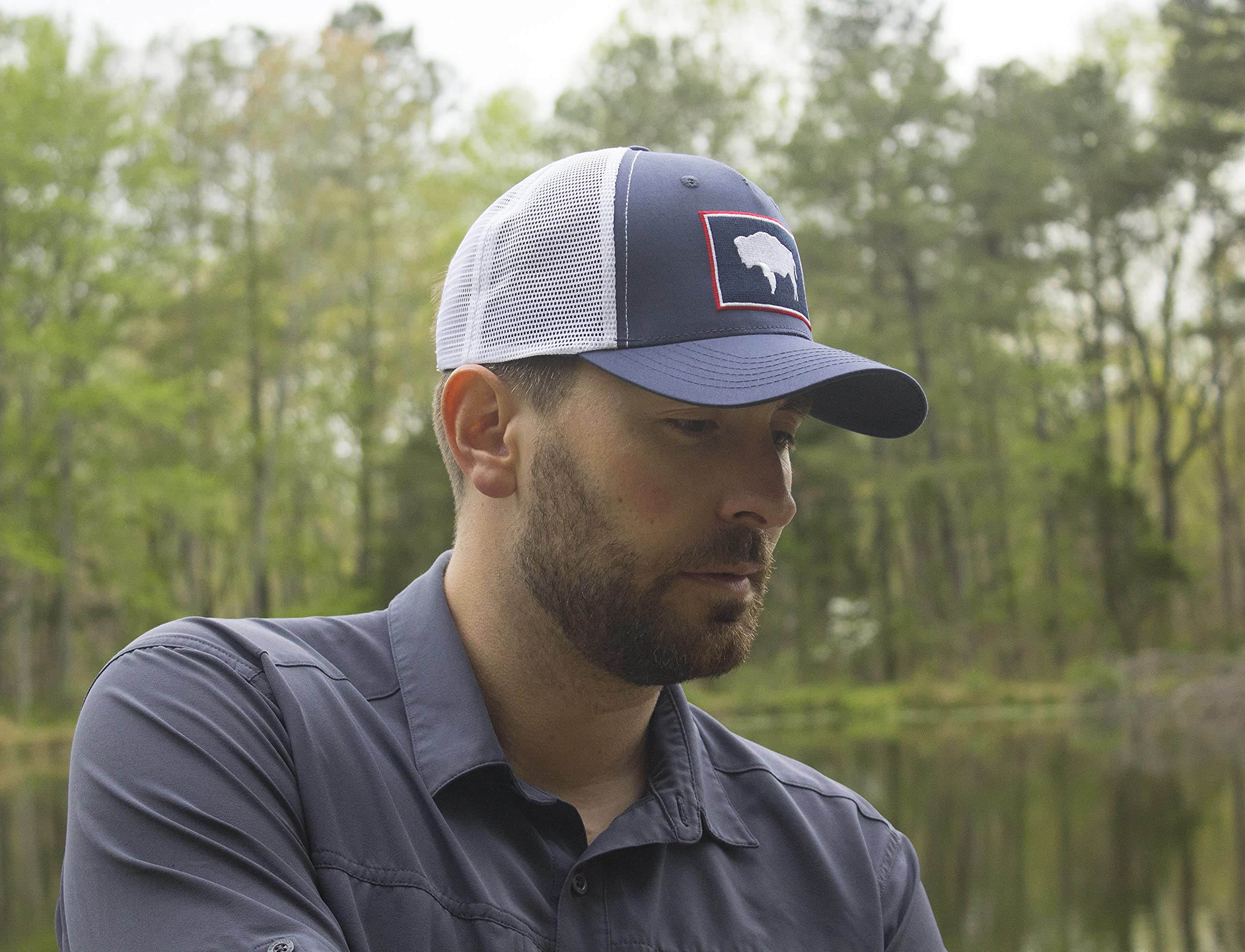 Premium Wyoming Flag Snapback Trucker Baseball Hat - Adjustable & Stylish for Outdoor, Sports & Casual Wear