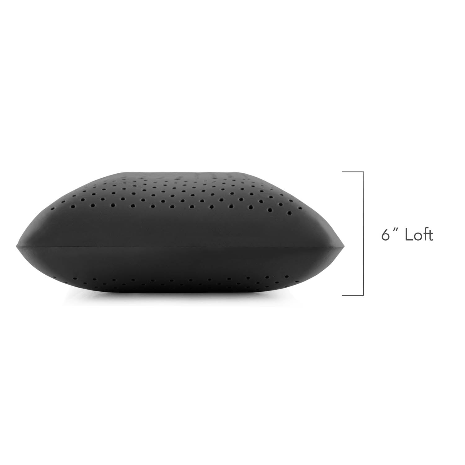 Malouf Zoned Dough + Bamboo Charcoal Pillow - Cooling Memory Foam Support for Neck & Shoulder Pain Relief - Perfect for Side, Back & Stomach Sleepers