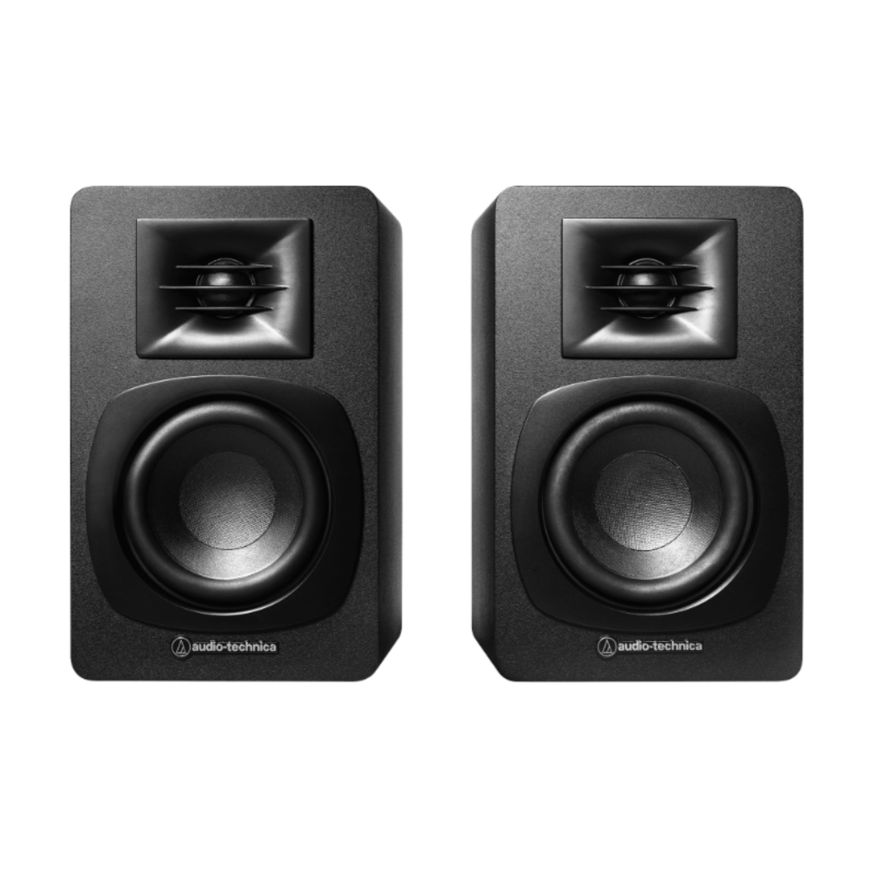 Audio Technica AT SP3X Powered Bookshelf Speakers - High-Quality Stereo Sound for Home, Office & Studio Use | Perfect for Music, Movies & Gaming