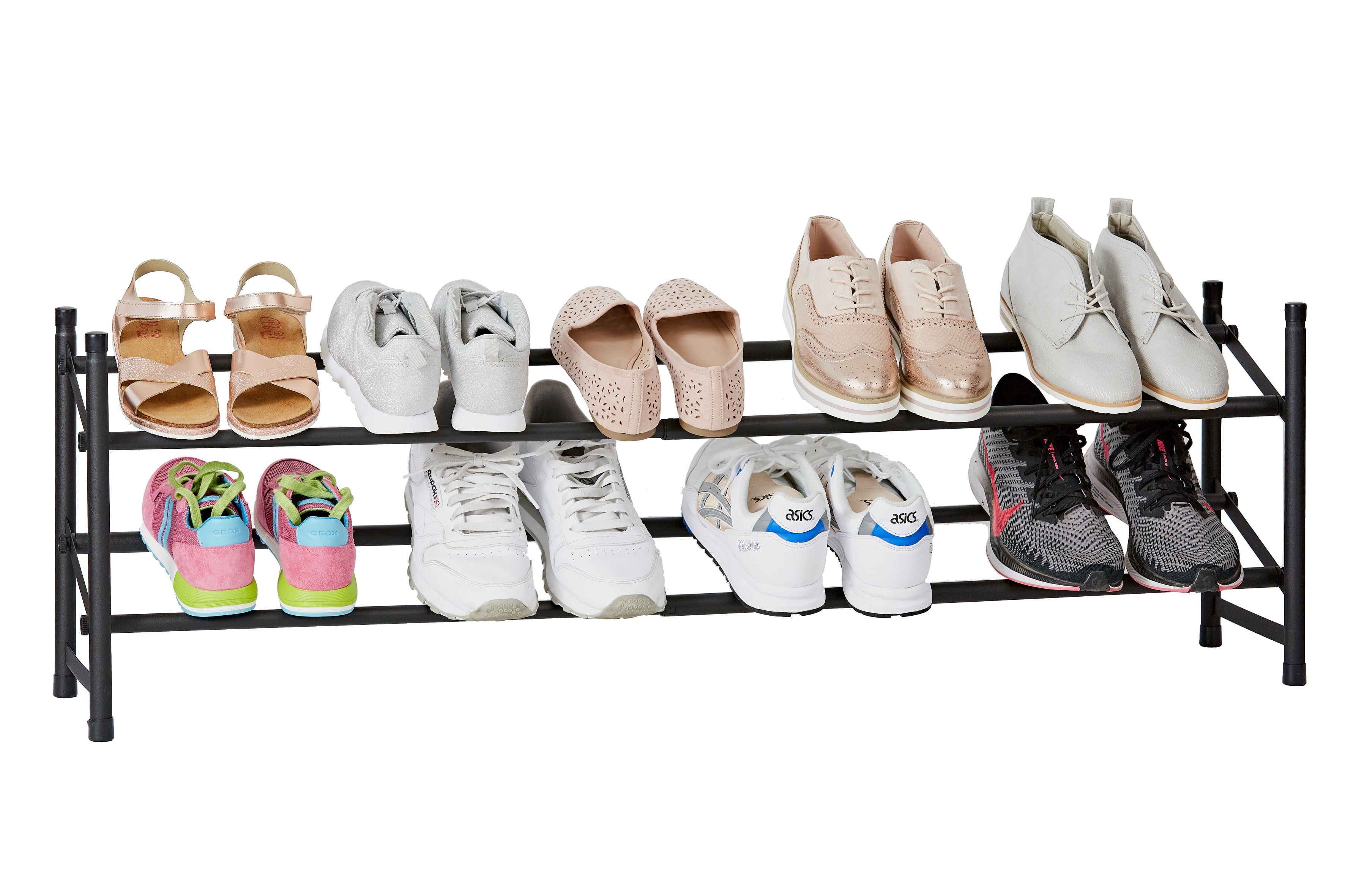 Expandable Shoe Rack for Closet - Space Saving Shoe Organizer with Multiple Size Options | Perfect for Bedroom, Entryway & Small Spaces