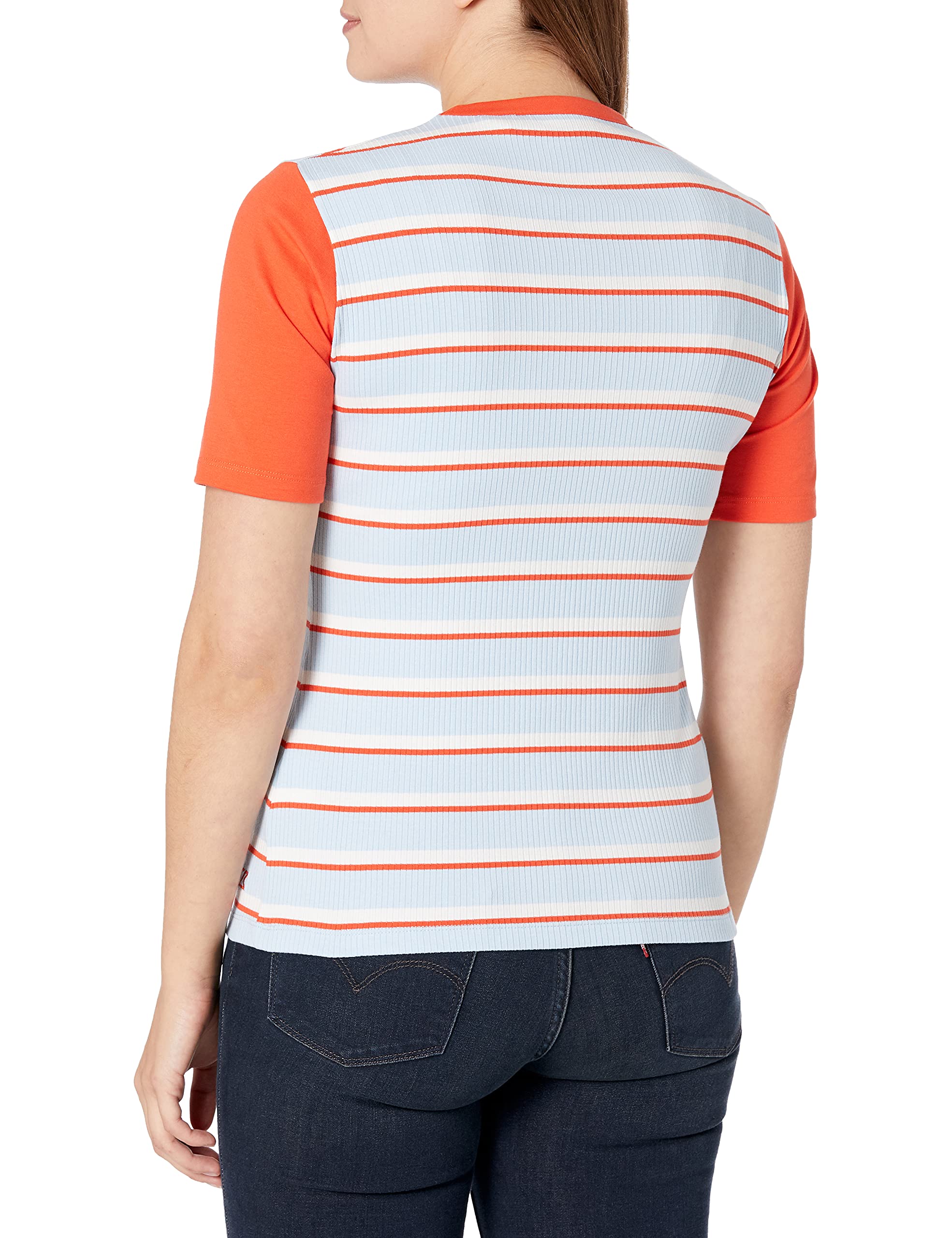 Cutter & Buck Women's Indie Stripe Short Sleeve T-Shirt - Soft Cotton Casual Top for Workout, Yoga & Everyday Wear