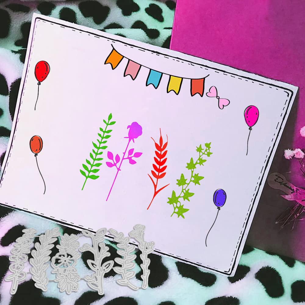30 PCS Floral Die Cuts for Card Making - Wildflower Cutting Dies, DIY Craft Embossing Stencils | Perfect for Greeting Cards, Scrapbooking, Wedding Invitations & Paper Crafts