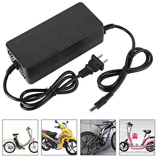 48V 2A Lithium Battery Charger with DC Plug - Power Supply Adapter for Electric Scooters, E-Bikes & Mobility Devices - Fast Charging, Waterproof & Safe for Outdoor Use