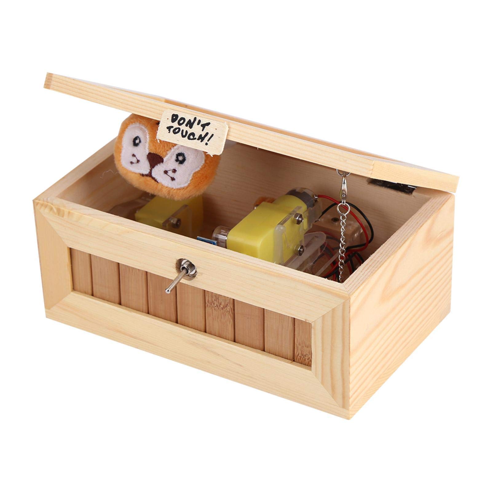 Alvinlite Wooden USB Electronic Useless Box Toy - Funny Interactive Stress Relief Desk Decoration Gift with Auto Shutoff Feature | Perfect for Office Pranks, Anxiety Relief & Unique Gifts
