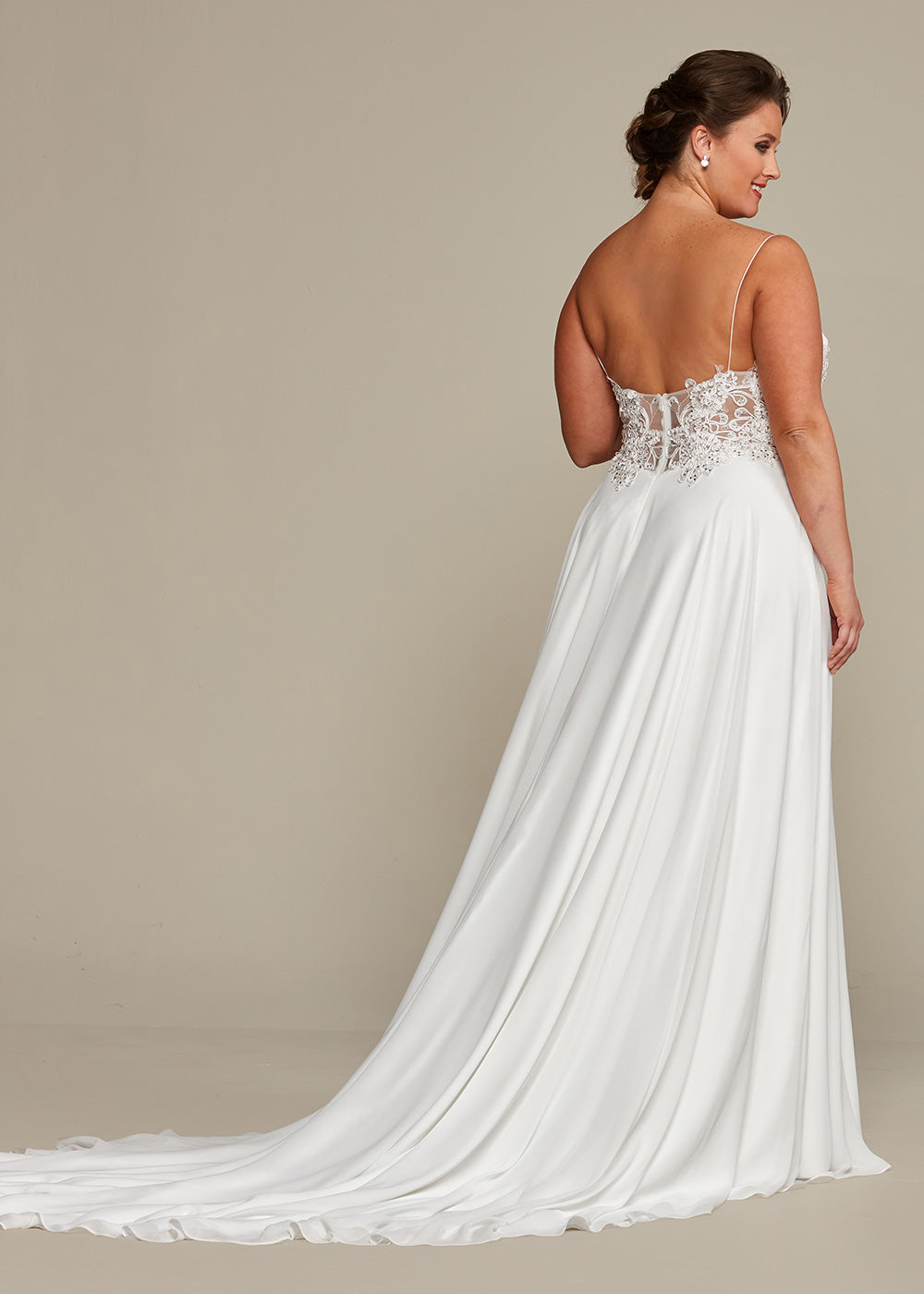Rachel Wedding Dress - Elegant Lace Bridal Gown for Try at Home | Perfect for Beach, Church & Garden Weddings