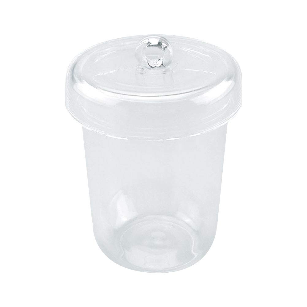 High-Temperature Quartz Crucible with Lid 150ml (1450°C) - Lab-Grade Melting Dish for Gold, Silver, Jewelry Making & Scientific Experiments - Pack of 1
