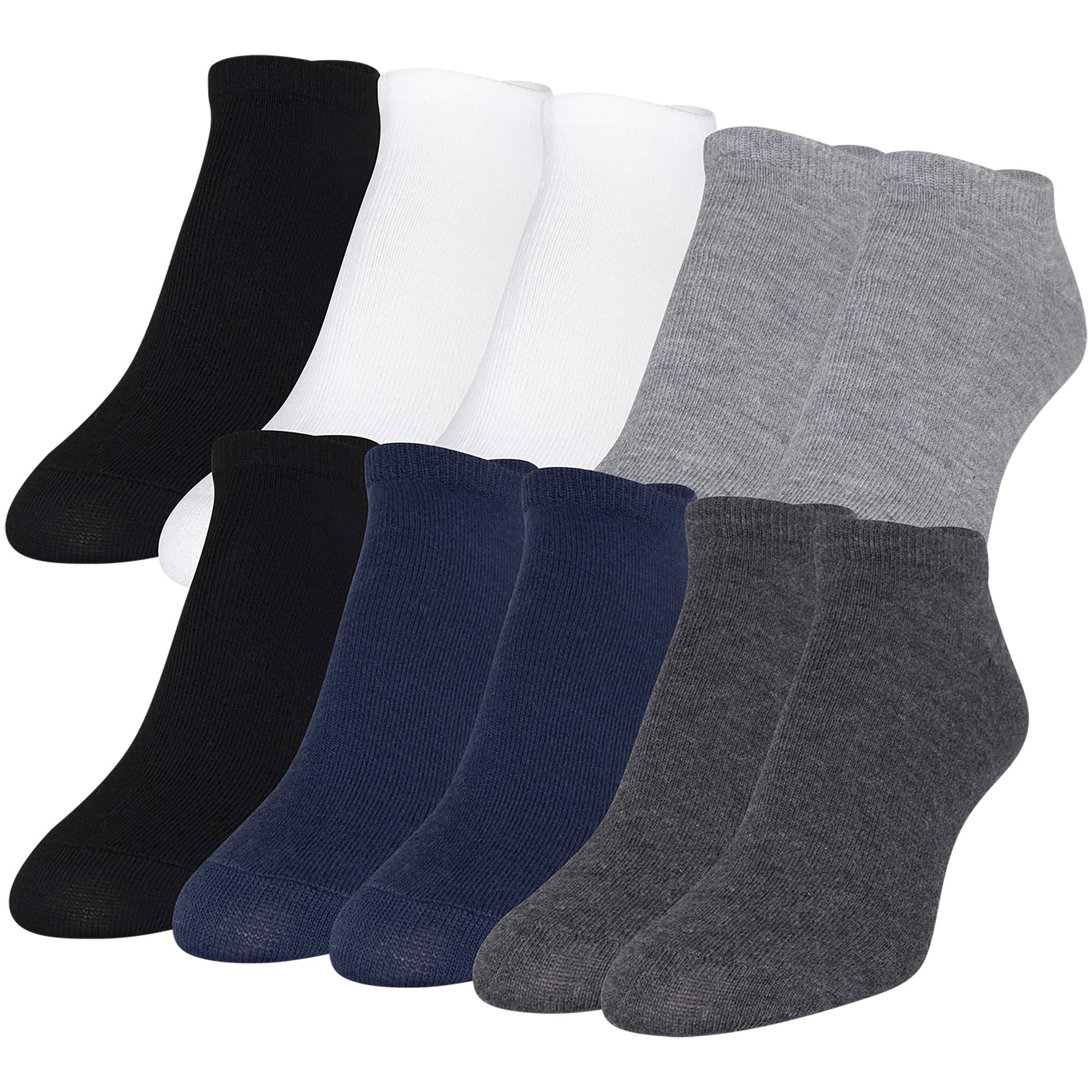 GOLDTOE Women's Ultra Soft Lightweight No Show Socks 10-Pack - Invisible Low Cut Socks for Sneakers, Flats & Casual Shoes | Breathable & Comfortable Everyday Wear