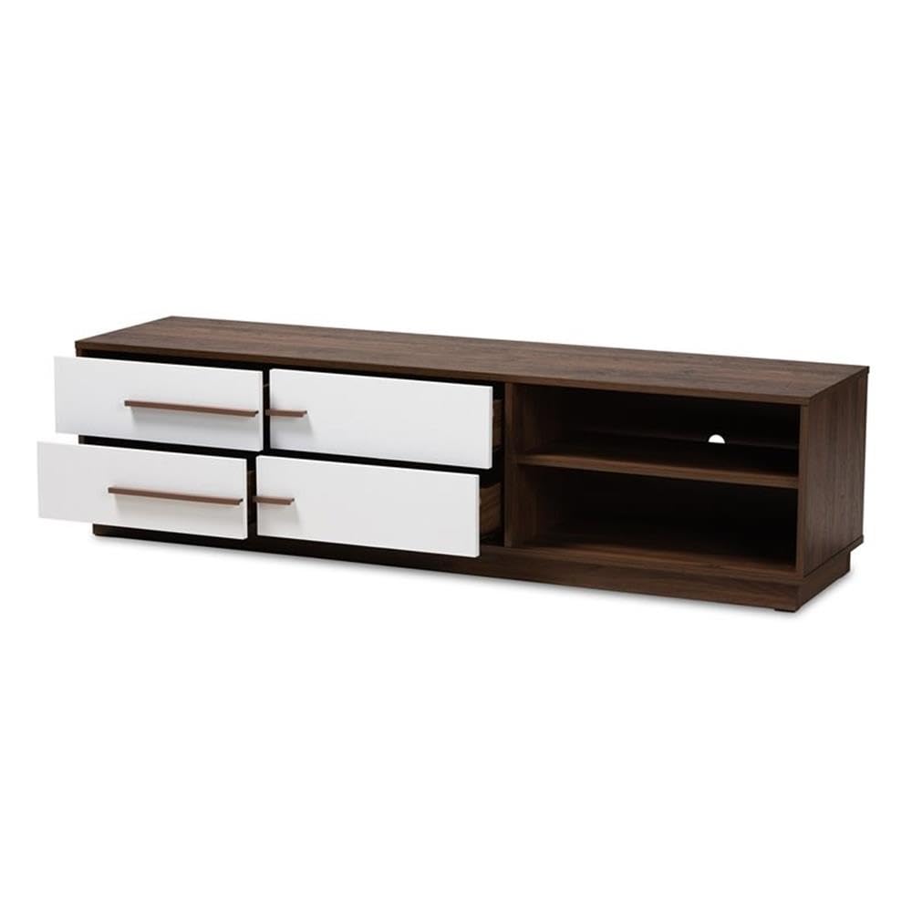 Mid-Century Modern Walnut TV Stand for TVs up to 63