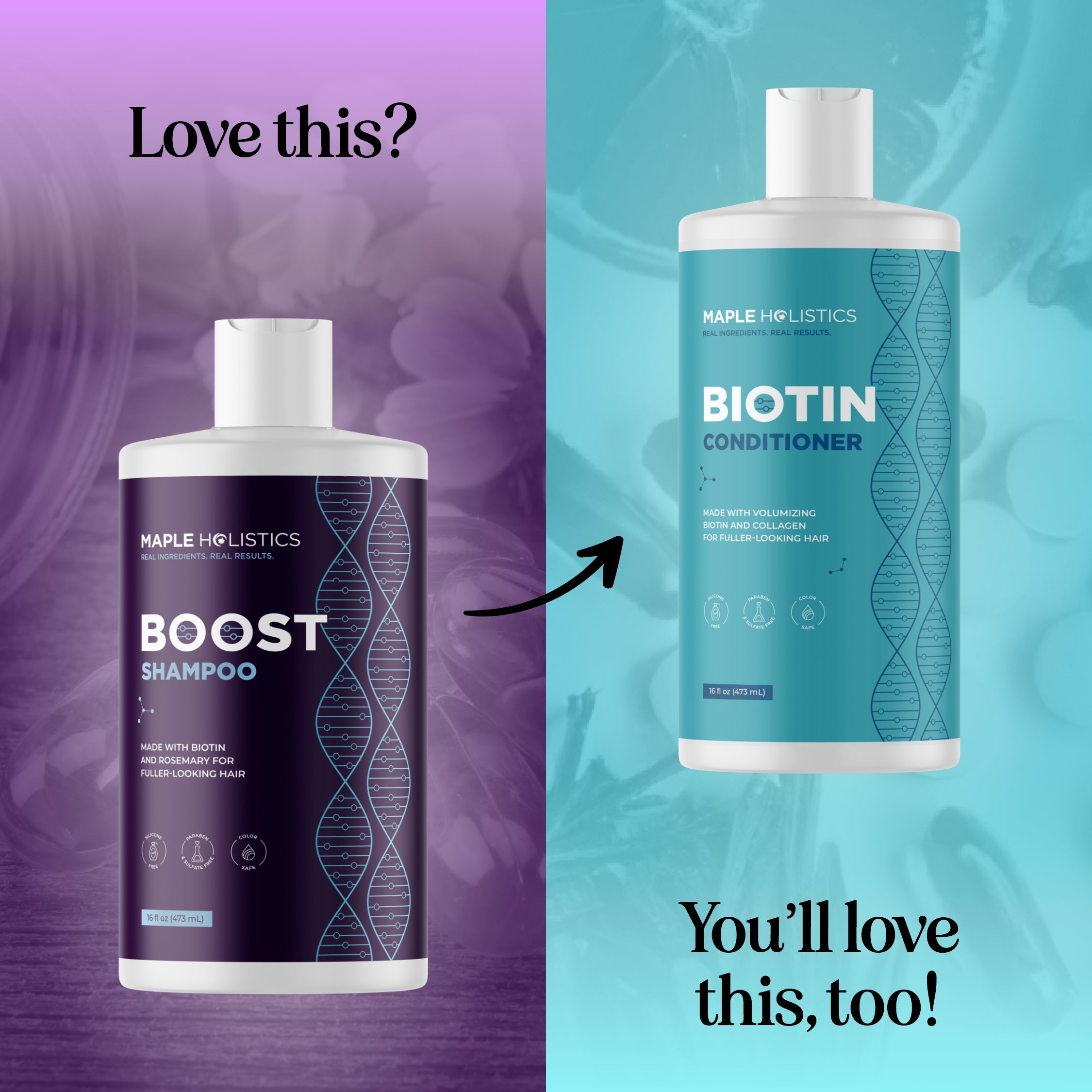 Advanced Biotin Shampoo for Hair Growth & Thickening - Sulfate-Free, Keratin & Collagen Enriched - Perfect for Thinning Hair & Scalp Care - Daily Use for Stronger, Healthier Hair