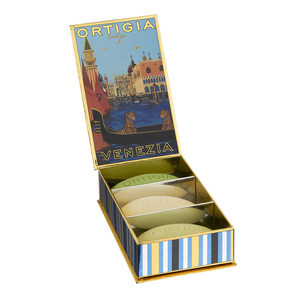 Venezia City Box Soaps Set of 3 - Luxury Handmade Soap Gift Set for Bath, Spa & Home Decor | Perfect for Gifts, Self-Care & Luxury Bathing Experience
