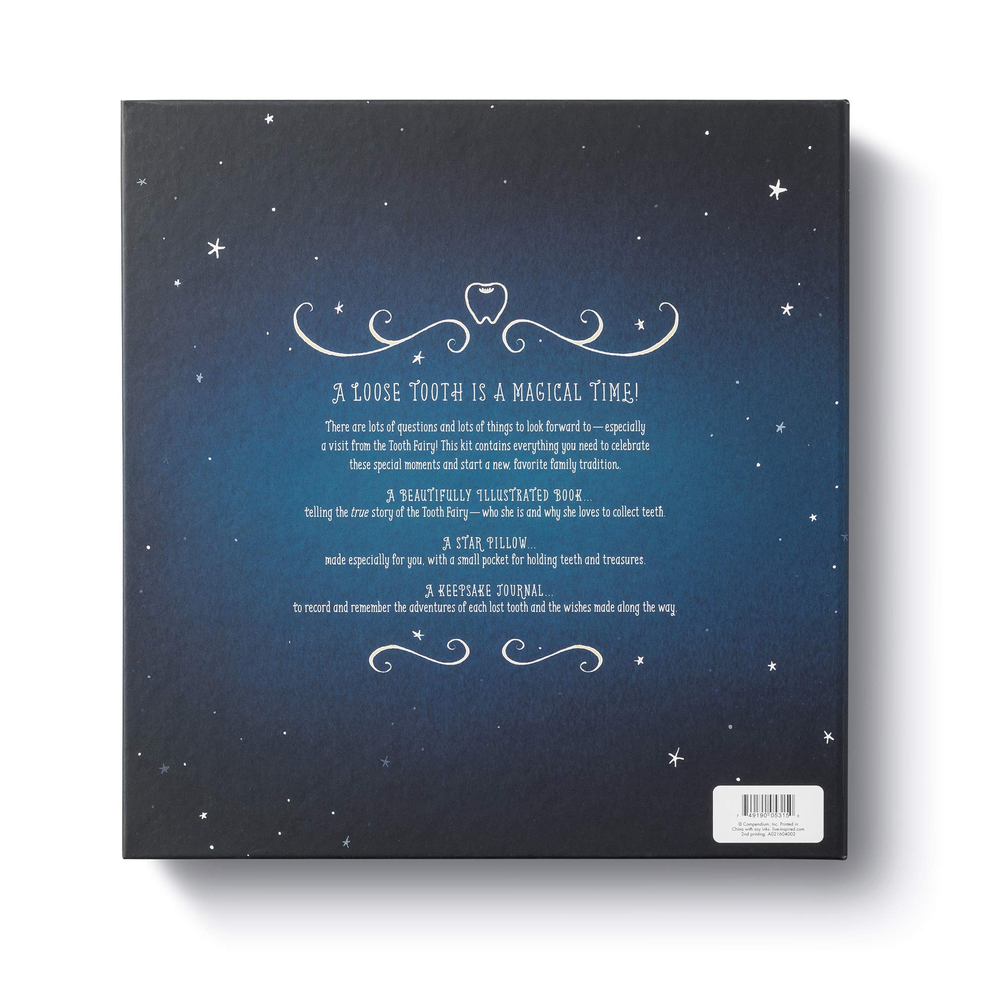The Tooth Fairy Kit for Kids — Includes Storybook, Star Pillow with Pocket for Teeth & Treasures, Keepsake Journal | Perfect for First Lost Tooth, Bedtime Traditions & Magical Memories
