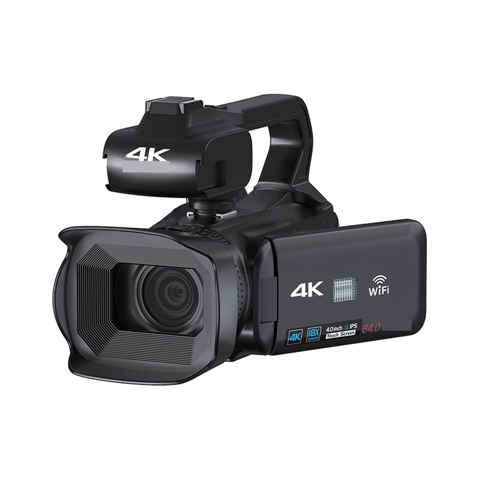 AUBEST 4K 64MP Digital Camcorder - Auto Focus Webcam for Vlogging & Streaming