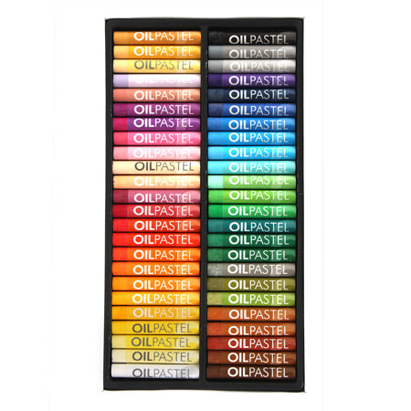 48 Pack Professional Oil Pastels for Artists - Vibrant Colors, Non-Toxic & Blendable - Perfect for Drawing, Sketching & Art Projects in Classroom, Studio or Home