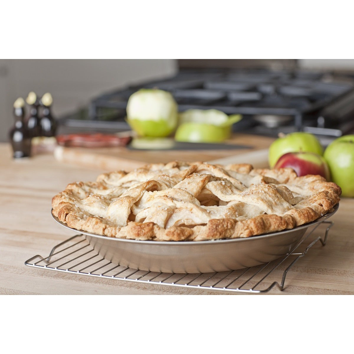 360° Non-Stick Bakeware Pie Pan - 9 Inch Round Tart Quiche Dish for Baking, Perfect for Pies, Tarts, Quiches & Desserts - Oven & Dishwasher Safe