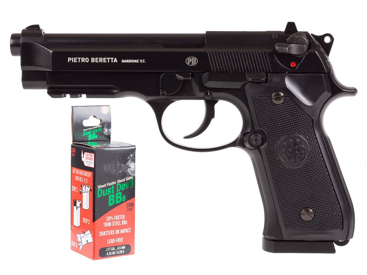 Beretta 92A1 CO2 Full Auto BB Pistol Kit - Realistic Air Pistol for Target Shooting & Training | Perfect for Backyard Practice, Airsoft Games & Gun Enthusiasts