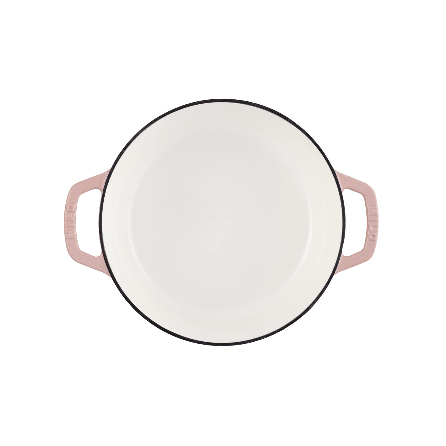 Premium 3.5-Quart Enameled Cast Iron Dutch Oven with Lid - Dusty Pink with Gold Knob | Oven & Dishwasher Safe Casserole Pot | Even Heat Distribution for Braising, Stewing & Baking | Perfect for Soups, Bread & Family Dinners