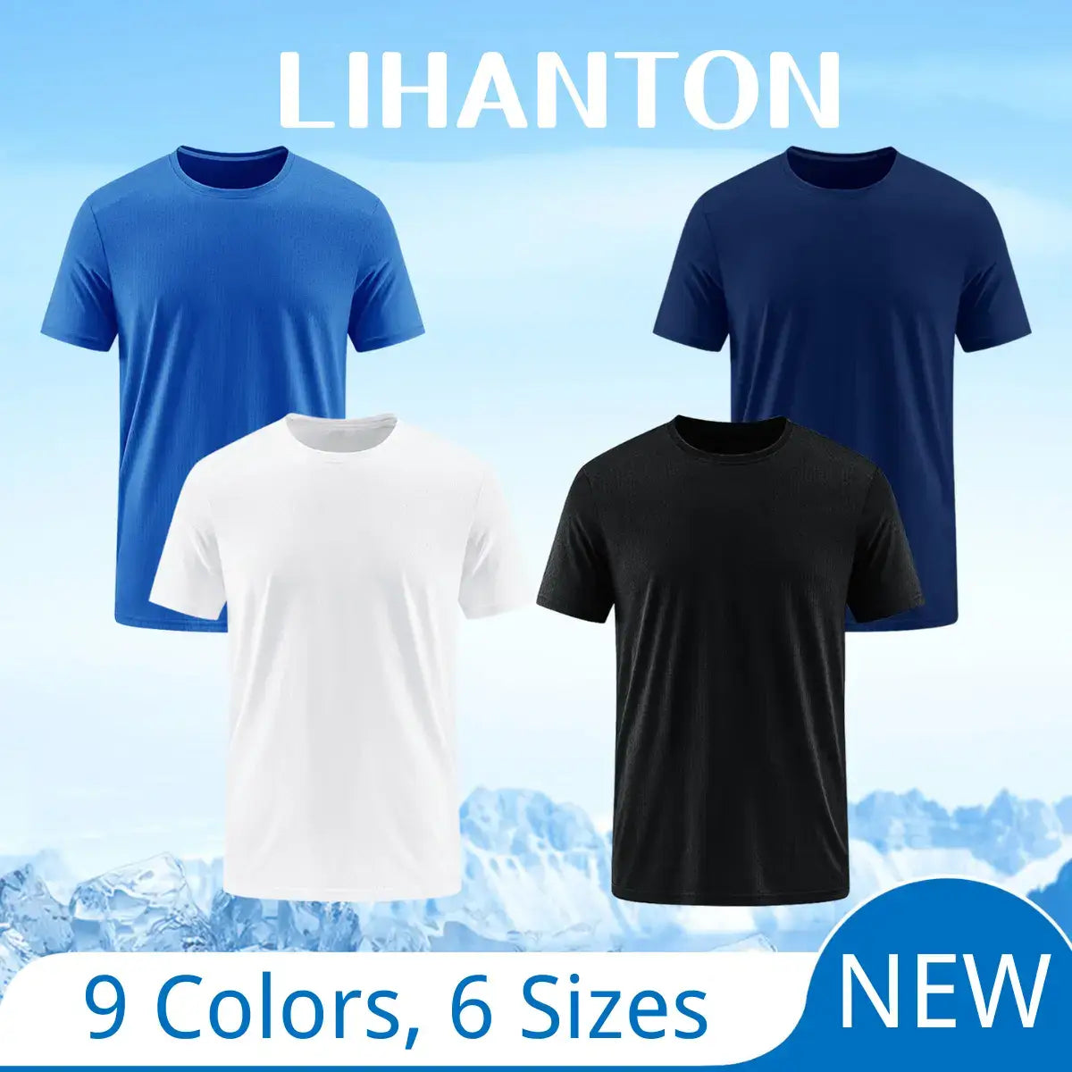 4 Pack Men's Quick Dry Athletic T-Shirts - Moisture Wicking Workout Shirts for Running, Gym & Sports - Lightweight & Breathable Activewear