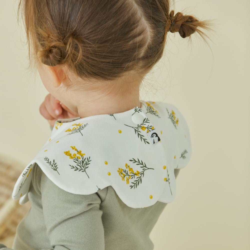 Konny Baby Bibs 5-Pack - 360° Rotating Soft & Absorbent Bandana Drool Bibs for Boys & Girls - Essential Baby Feeding & Teething Accessories for Mealtime, Playtime & Drool Protection