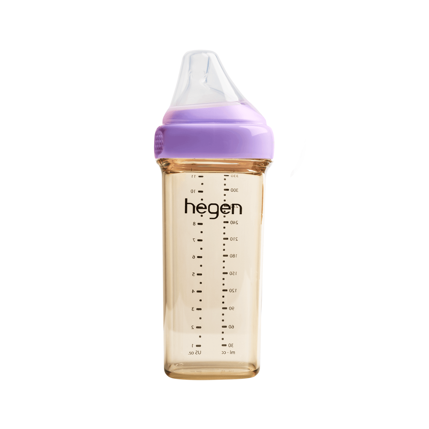 Hegen PCTO™ 330ml/11oz PPSU Baby Bottle with Fast Flow Nipple - Purple, BPA-Free for Infants 6+ Months | Perfect for On-the-Go Feeding, Daycare & Travel
