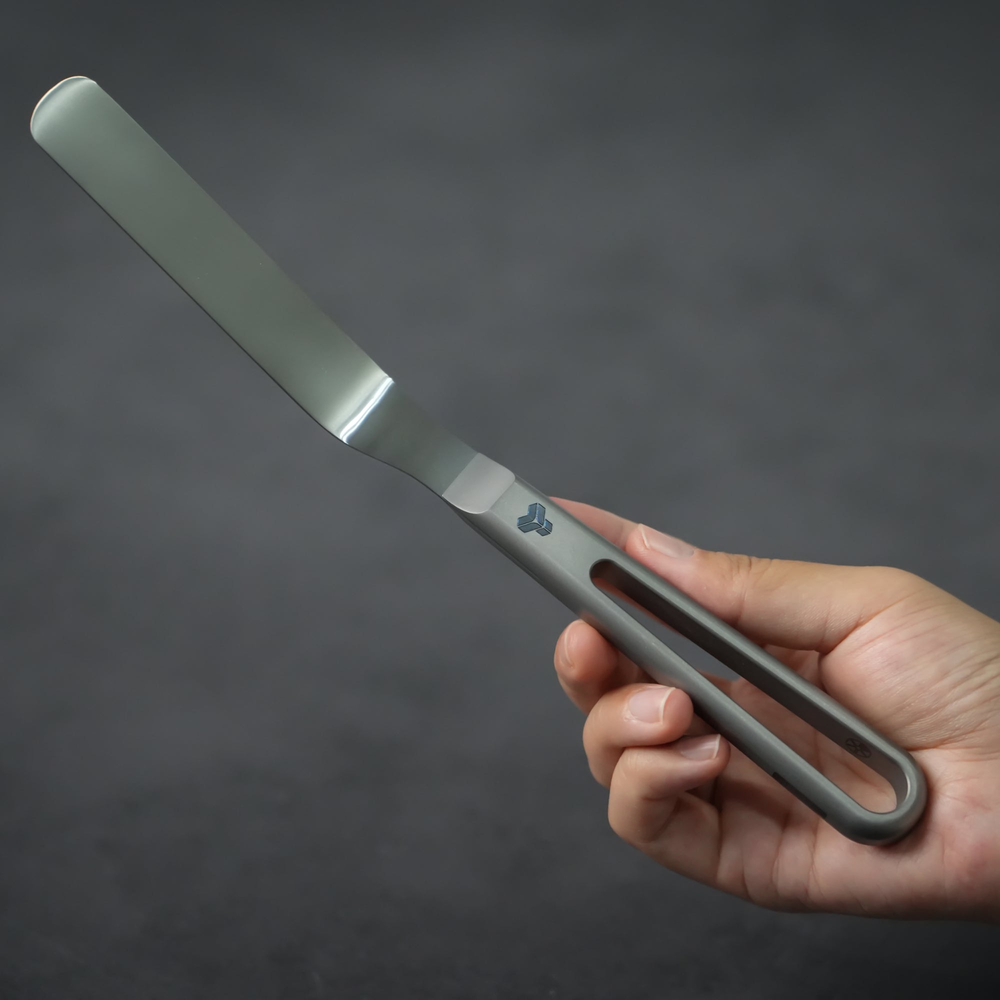 Premium Titanium 4-Inch Offset Spatula - High Heat Resistant Kitchen Tool for Baking, Grilling & Cooking - Perfect for Cakes, BBQ, and Professional Chefs