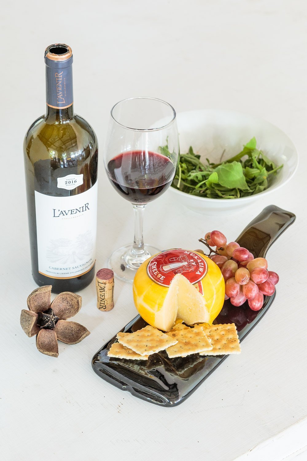 Eco-Friendly Recycled Glass Serving Platter for Wine, Cheese & Charcuterie – Perfect for Parties, Weddings & Entertaining