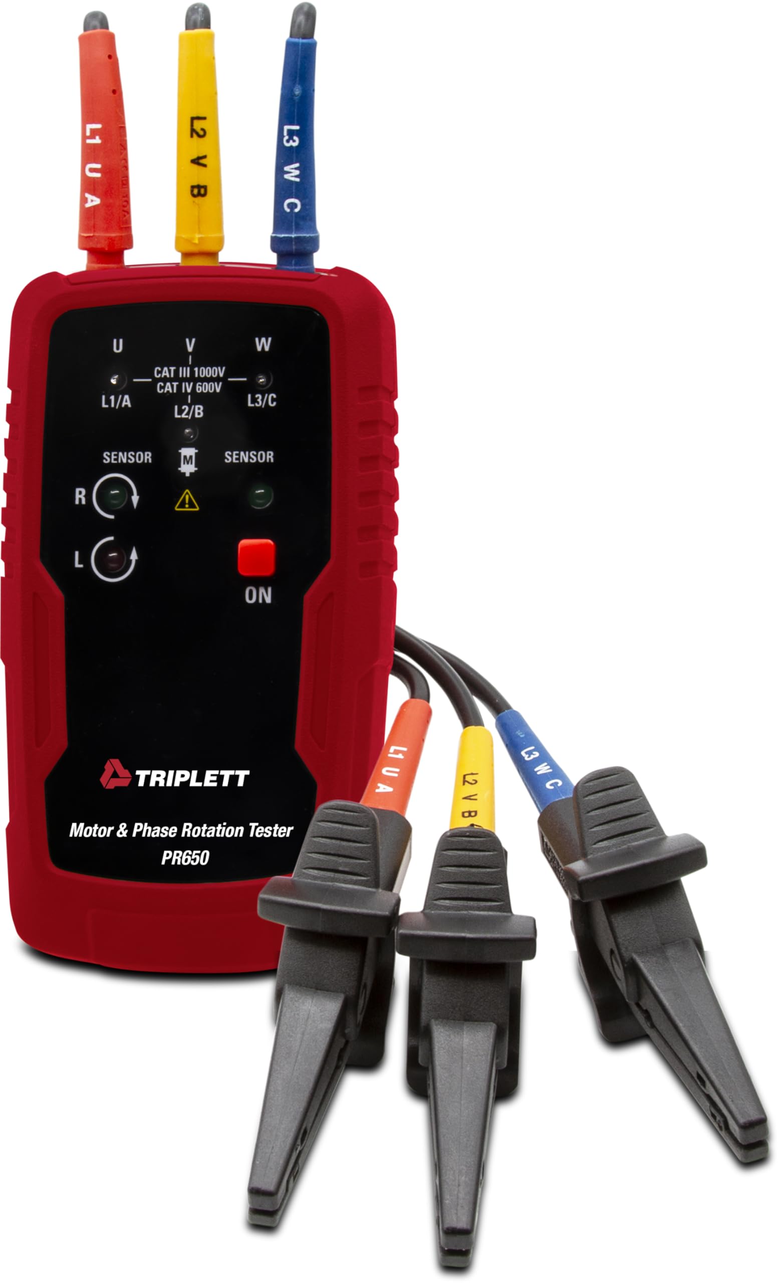 Triplett PR650 Non-Contact 3 Phase Motor Rotation Tester - Professional Electrical Testing Tool for HVAC, Industrial Equipment & Maintenance